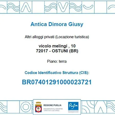 Antica Dimora Giusy * Ostuni
